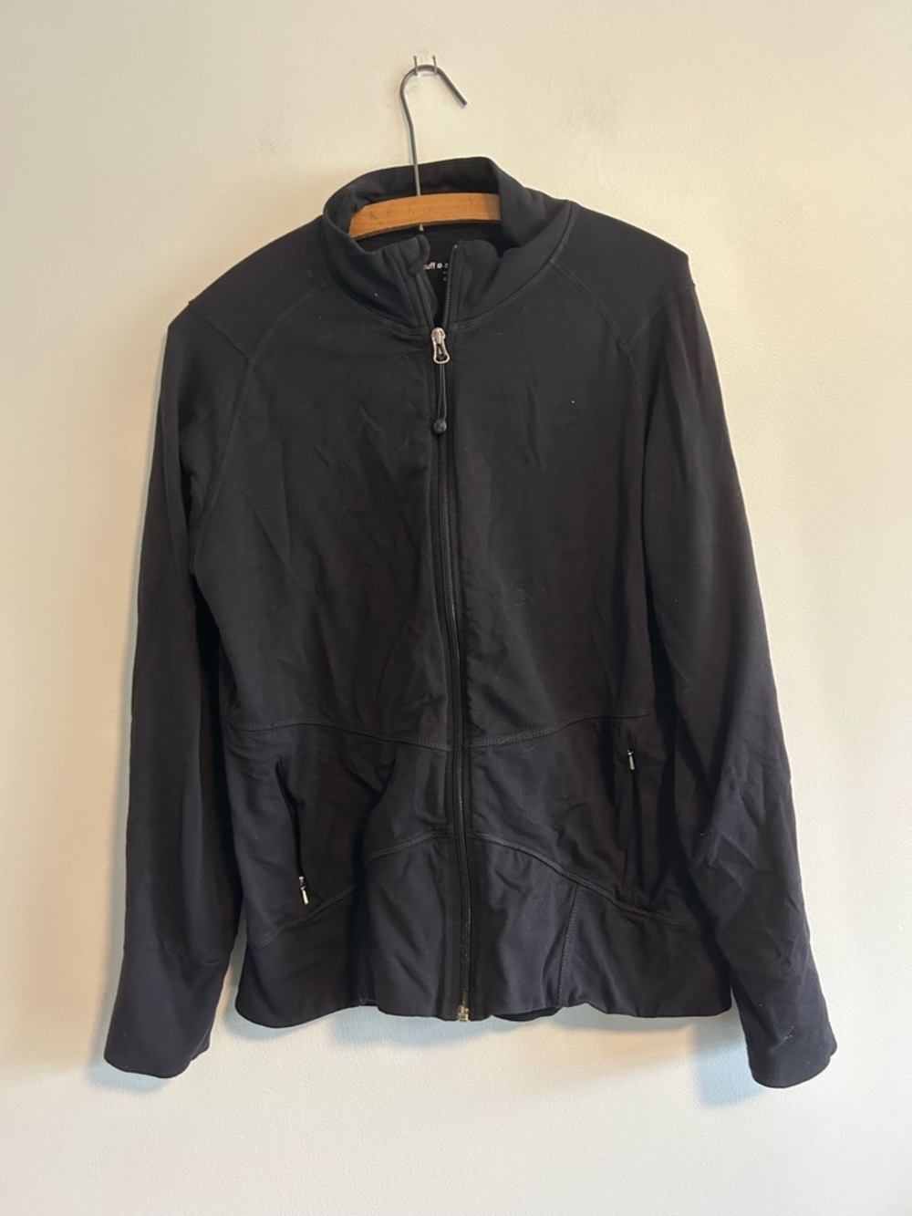 (3/$20) Tuff athletic women’s xl black zip up athletic sweater